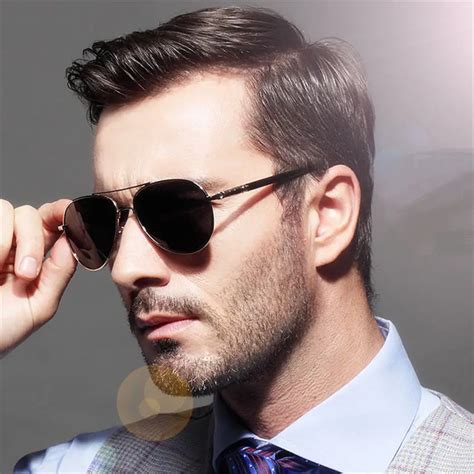 black designer shades men.